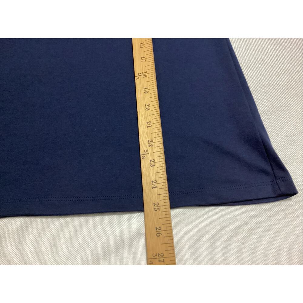 L.L. Bean Navy Blue Supima Cotton Tank Top Women's Large Regular L-REG - Picture 6 of 7